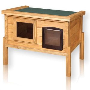 The Hutch Company Outdoor Katzenhütte mit Vollisolierung für Freigänger